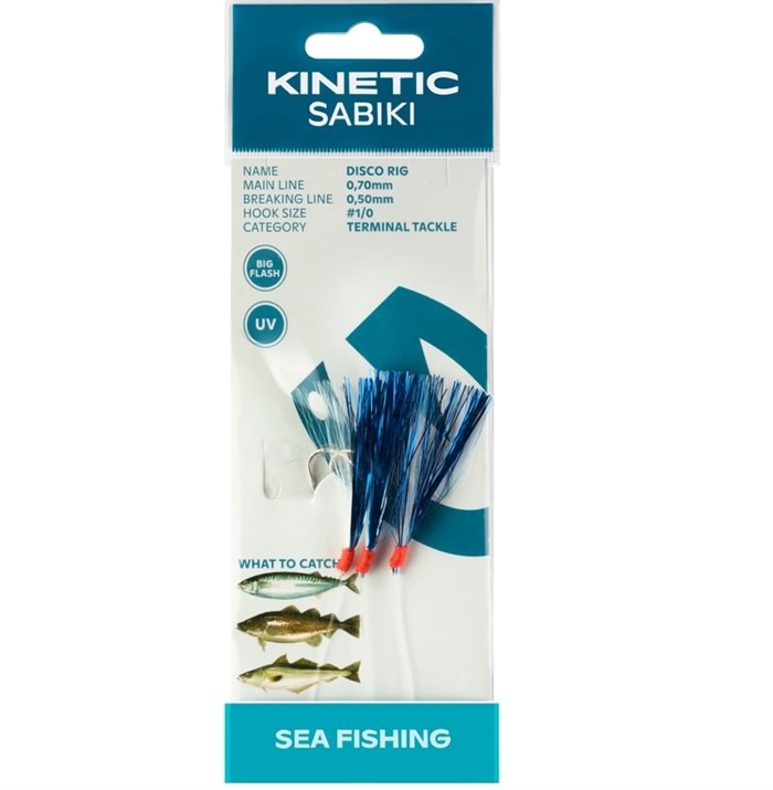 Kinetic Sabiki Disco - Blue/White Flash